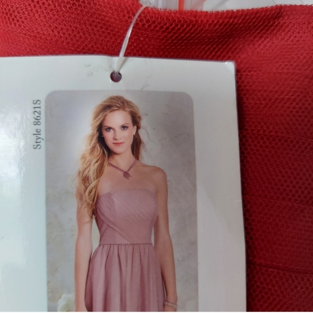 NWT Alfred Angelo Boho Valentine Red Lined Gown. - Picture 7 of 11